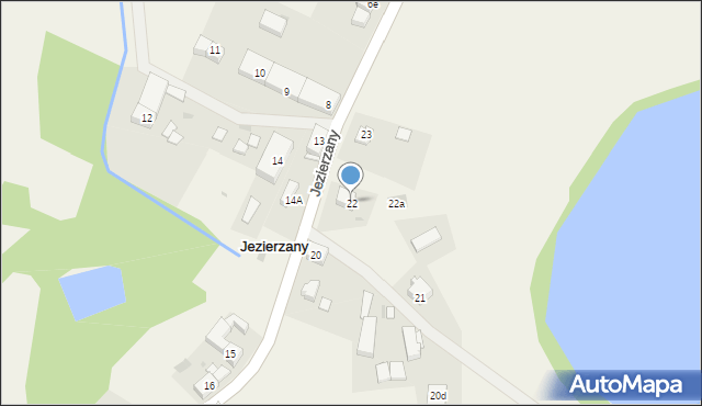 Jezierzany, Jezierzany, 22, mapa Jezierzany