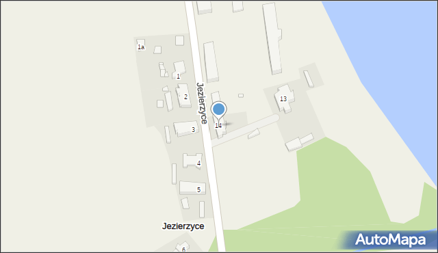 Jezierzyce, Jezierzyce, 14, mapa Jezierzyce