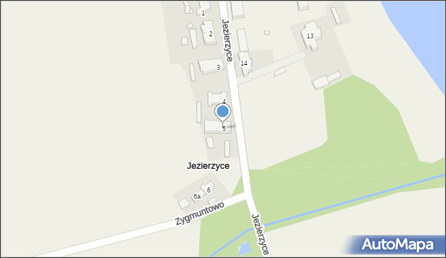 Jezierzyce, Jezierzyce, 5, mapa Jezierzyce