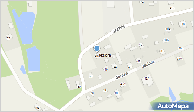 Jeziora, Jeziora, 46A, mapa Jeziora