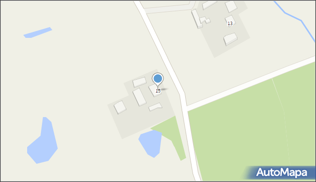 Jeziorany-Kolonie, Jeziorany-Kolonie, 15, mapa Jeziorany-Kolonie