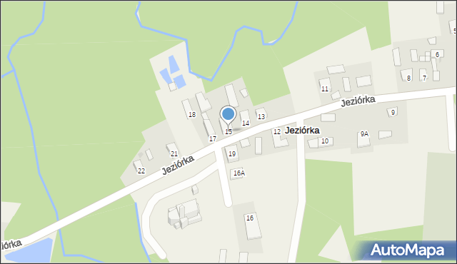 Jeziórka, Jeziórka, 15, mapa Jeziórka