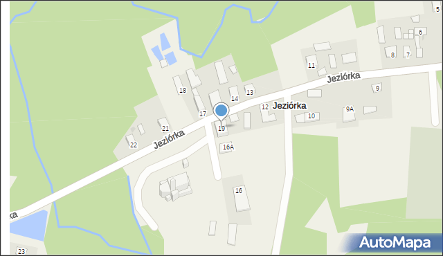 Jeziórka, Jeziórka, 19, mapa Jeziórka