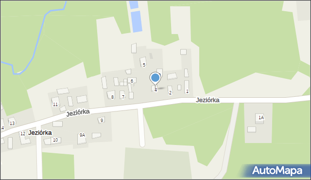 Jeziórka, Jeziórka, 4, mapa Jeziórka