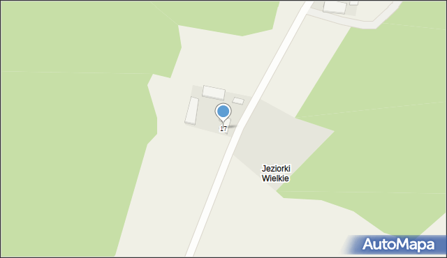 Jeziorki, Jeziorki, 17, mapa Jeziorki