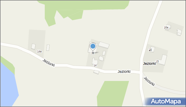 Jeziorki, Jeziorki, 38, mapa Jeziorki