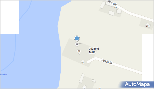 Jeziorki, Jeziorki, 8B, mapa Jeziorki