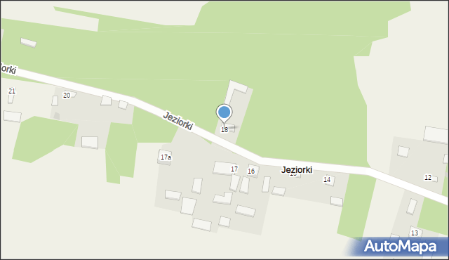 Jeziorki, Jeziorki, 18, mapa Jeziorki