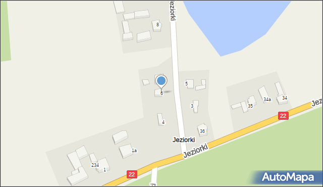 Jeziorki, Jeziorki, 6, mapa Jeziorki