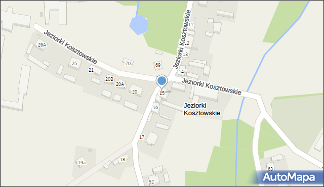 Jeziorki Kosztowskie, Jeziorki Kosztowskie, 15, mapa Jeziorki Kosztowskie