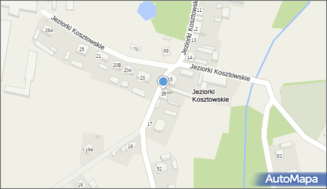 Jeziorki Kosztowskie, Jeziorki Kosztowskie, 16, mapa Jeziorki Kosztowskie