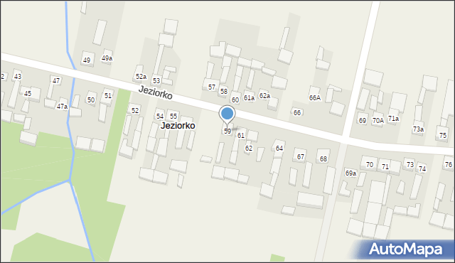 Jeziorko, Jeziorko, 59, mapa Jeziorko