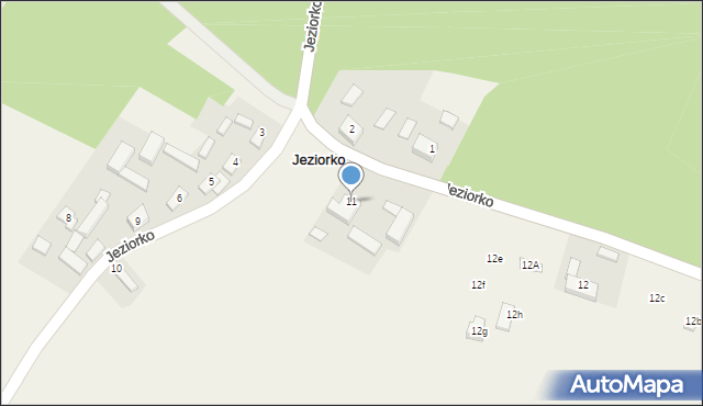 Jeziorko, Jeziorko, 11, mapa Jeziorko