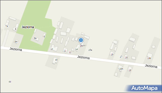 Jeziorna, Jeziorna, 15, mapa Jeziorna