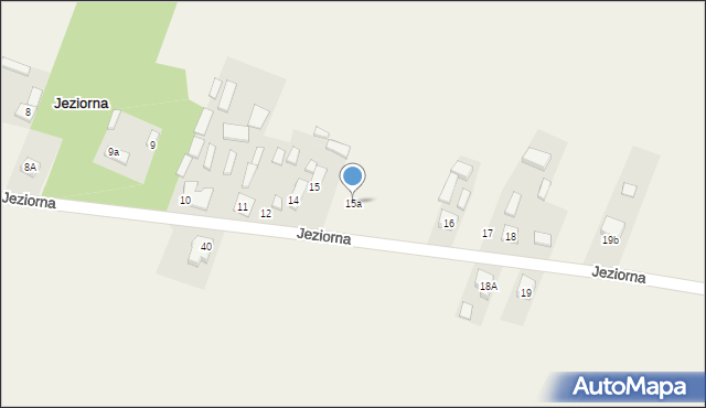 Jeziorna, Jeziorna, 15a, mapa Jeziorna