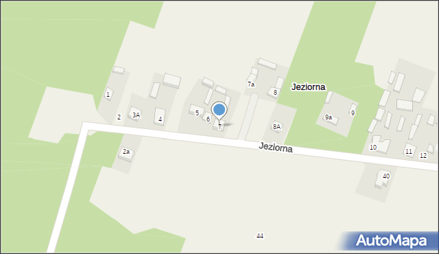 Jeziorna, Jeziorna, 7, mapa Jeziorna