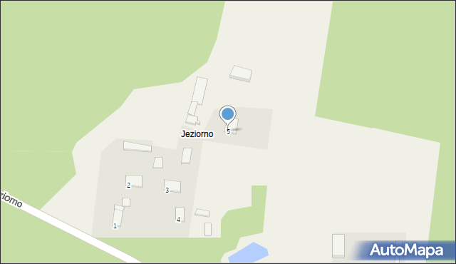 Jeziorno, Jeziorno, 5, mapa Jeziorno