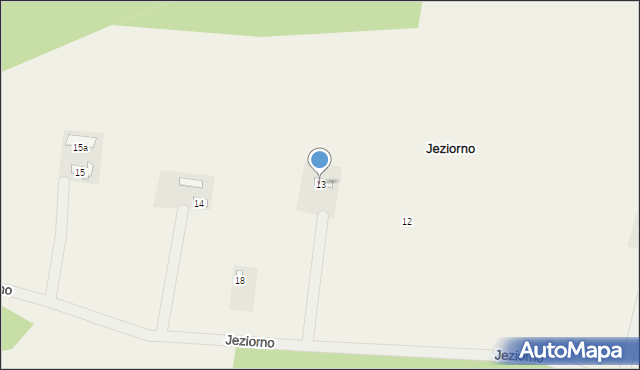 Jeziorno, Jeziorno, 13, mapa Jeziorno