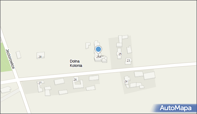 Jeziorowice, Jeziorowice, 25A, mapa Jeziorowice