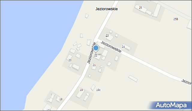 Jeziorowskie, Jeziorowskie, 22, mapa Jeziorowskie