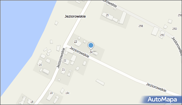 Jeziorowskie, Jeziorowskie, 24, mapa Jeziorowskie