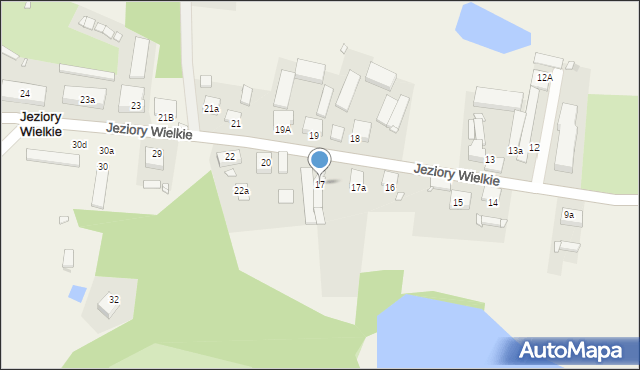 Jeziory Wielkie, Jeziory Wielkie, 17, mapa Jeziory Wielkie