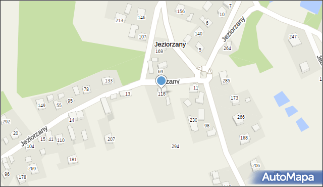 Jeziorzany, Jeziorzany, 116, mapa Jeziorzany