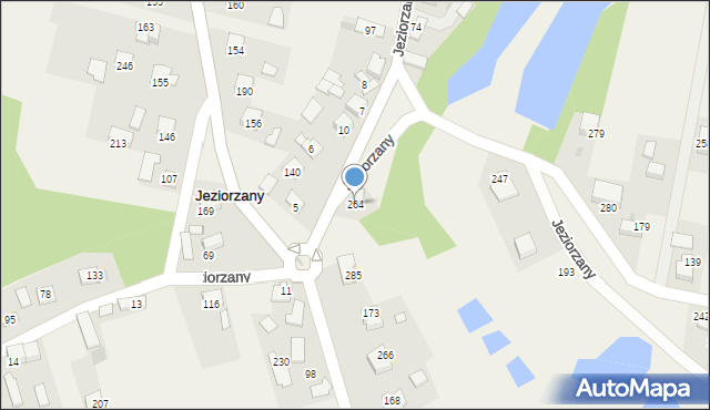 Jeziorzany, Jeziorzany, 264, mapa Jeziorzany