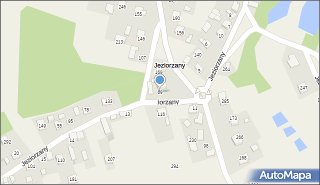 Jeziorzany, Jeziorzany, 69, mapa Jeziorzany