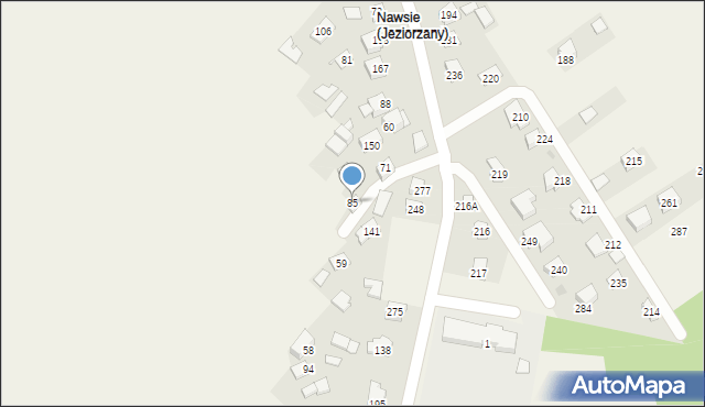 Jeziorzany, Jeziorzany, 85, mapa Jeziorzany