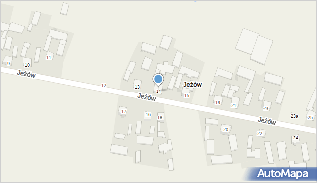 Jeżów, Jeżów, 14, mapa Jeżów