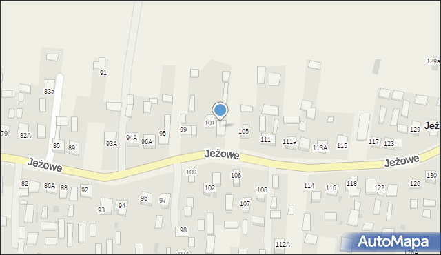 Jeżowe, Jeżowe, 103, mapa Jeżowe