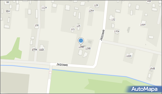 Jeżowe, Jeżowe, 126B, mapa Jeżowe