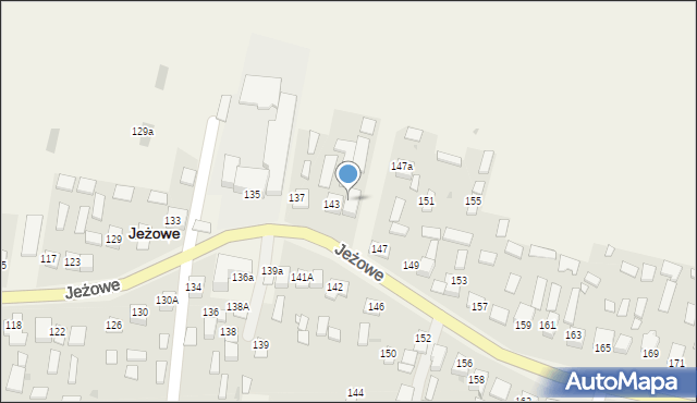 Jeżowe, Jeżowe, 145, mapa Jeżowe