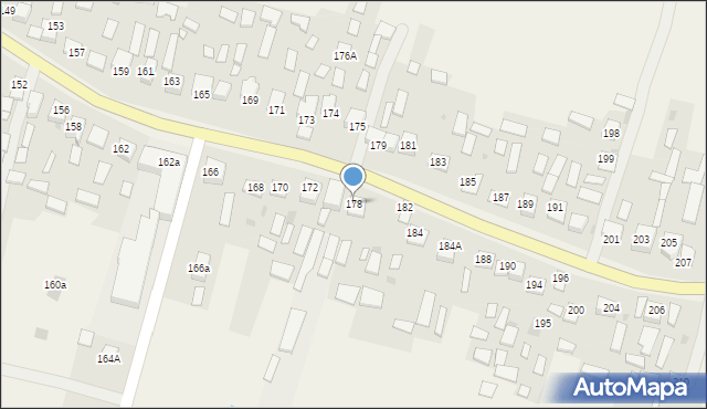 Jeżowe, Jeżowe, 178, mapa Jeżowe