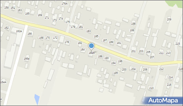 Jeżowe, Jeżowe, 184A, mapa Jeżowe