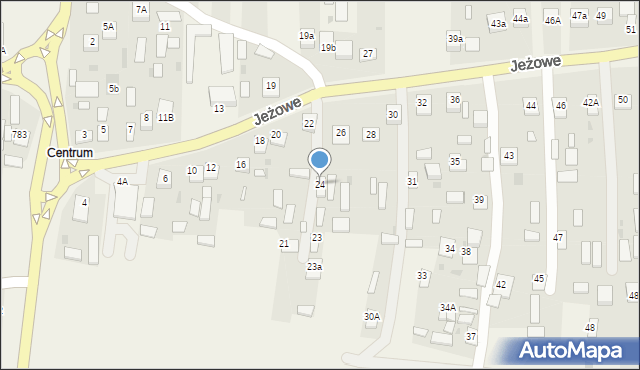 Jeżowe, Jeżowe, 24, mapa Jeżowe