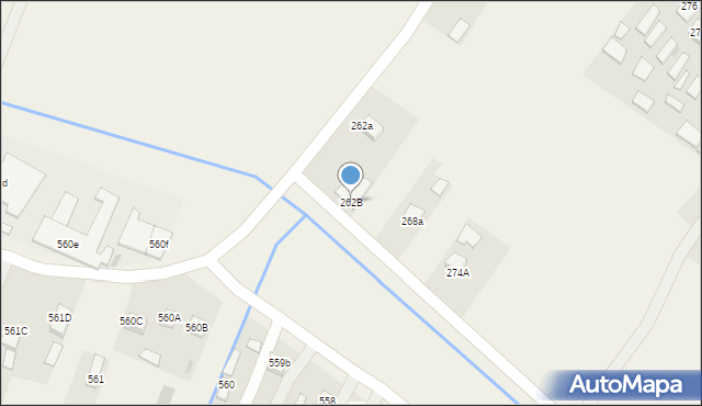 Jeżowe, Jeżowe, 262B, mapa Jeżowe