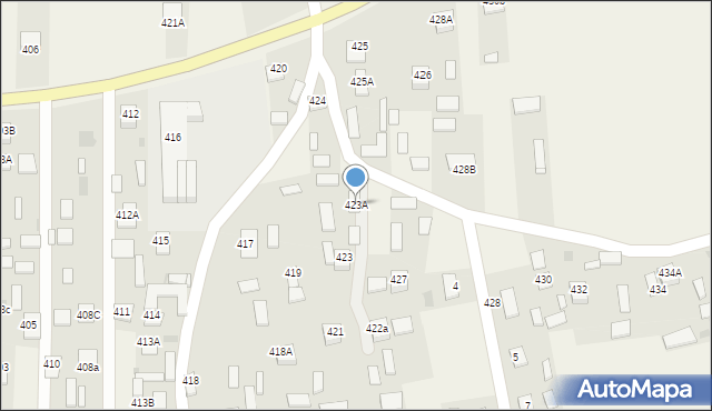 Jeżowe, Jeżowe, 423A, mapa Jeżowe