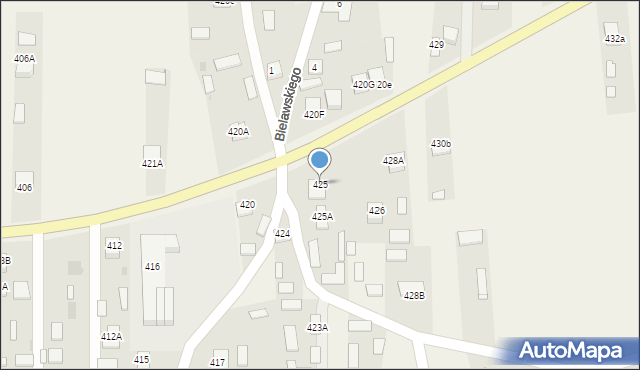 Jeżowe, Jeżowe, 425, mapa Jeżowe