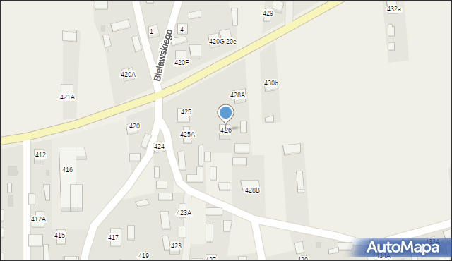 Jeżowe, Jeżowe, 426, mapa Jeżowe