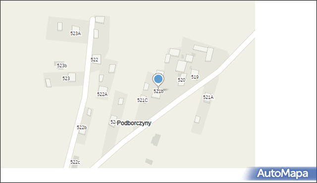 Jeżowe, Jeżowe, 521b, mapa Jeżowe