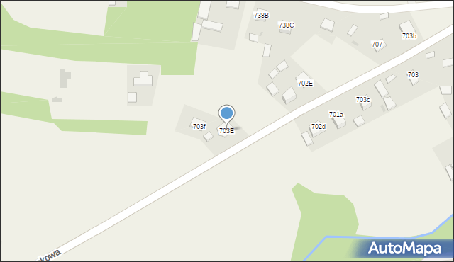 Jeżowe, Jeżowe, 703E, mapa Jeżowe