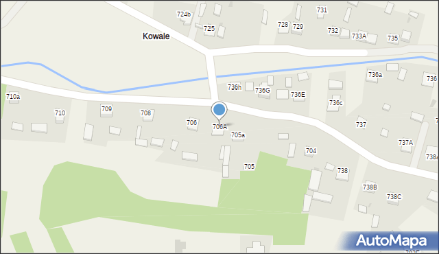 Jeżowe, Jeżowe, 706A, mapa Jeżowe