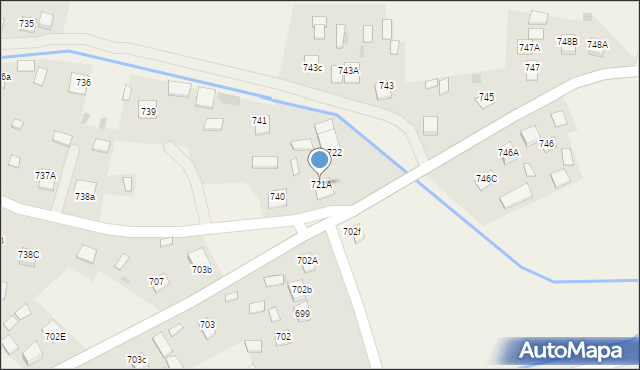 Jeżowe, Jeżowe, 721A, mapa Jeżowe