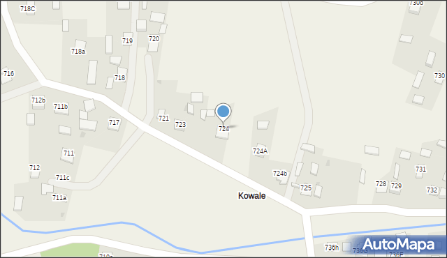 Jeżowe, Jeżowe, 724, mapa Jeżowe