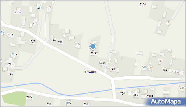 Jeżowe, Jeżowe, 724A, mapa Jeżowe