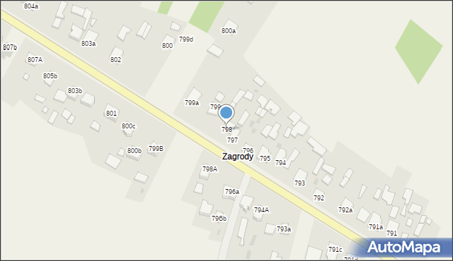 Jeżowe, Jeżowe, 798, mapa Jeżowe