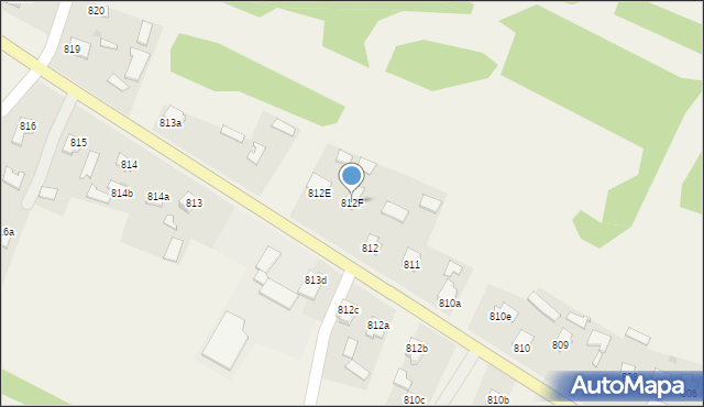 Jeżowe, Jeżowe, 812F, mapa Jeżowe