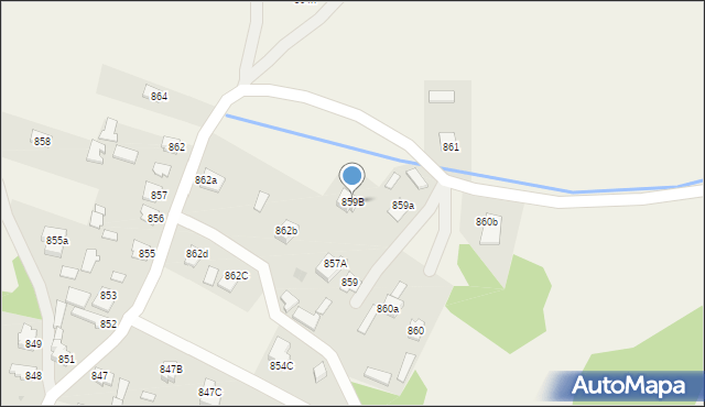 Jeżowe, Jeżowe, 859B, mapa Jeżowe